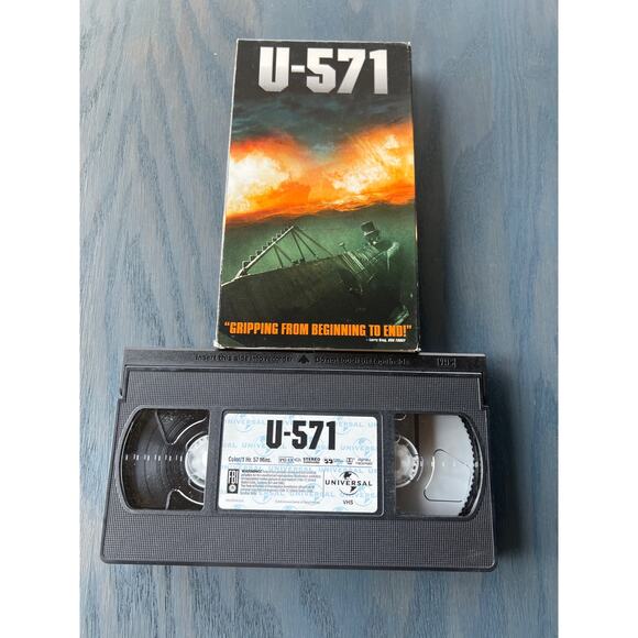 U-571 Matthew McConaughey War Action Movie Vintage 2000 VHS Tape Pre-Loved - Picture 3 of 4
